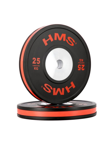 Btbr set zestaw talerzy olimpijskich bumper- 2x (10kg,15kg,20kg,25kg) hms btbr set