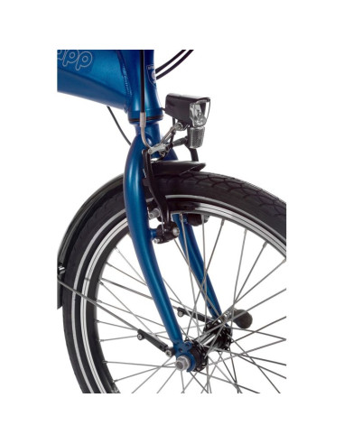 Rower elektryczny składany snapp city-e niebieski