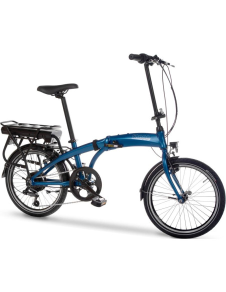 Rower elektryczny składany snapp city-e niebieski