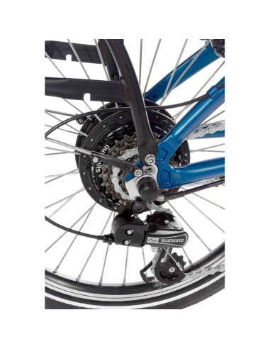 Rower elektryczny składany snapp city-e niebieski