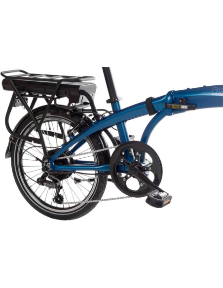 Rower elektryczny składany snapp city-e niebieski