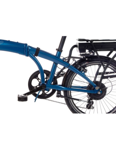 Rower elektryczny składany snapp city-e niebieski