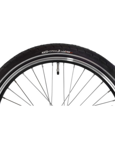 Rower elektryczny składany snapp city-e niebieski