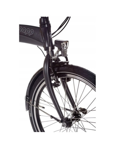 Rower elektryczny składany snapp city-e grafit