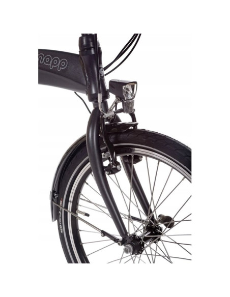Rower elektryczny składany snapp city-e grafit