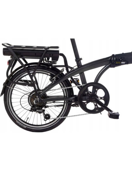 Rower elektryczny składany snapp city-e grafit