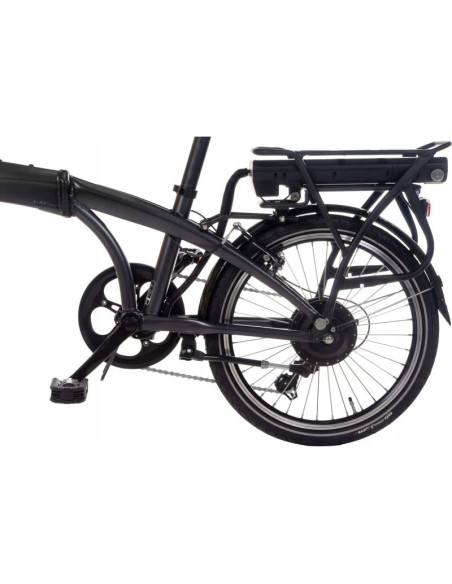 Rower elektryczny składany snapp city-e grafit