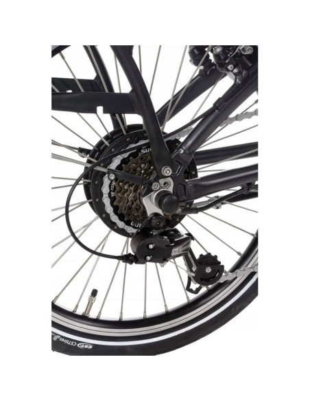 Rower elektryczny składany snapp city-e grafit