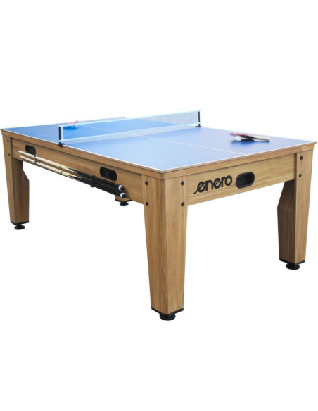 Stół do multigier 4w1 bilard tenis stołowy cymbergaj stół jadalny 214x121.6x81.3cm wooden enero