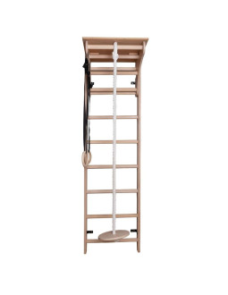 Drabinka z drewnianym drążkiem i akcesoriami benchk 112+a204
