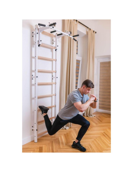 Drabinka gimnastyczna z regulowanym metalowym drążkiem 731w benchk