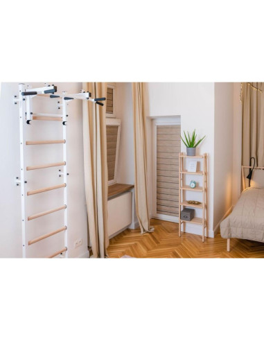 Drabinka gimnastyczna z regulowanym metalowym drążkiem 731w benchk