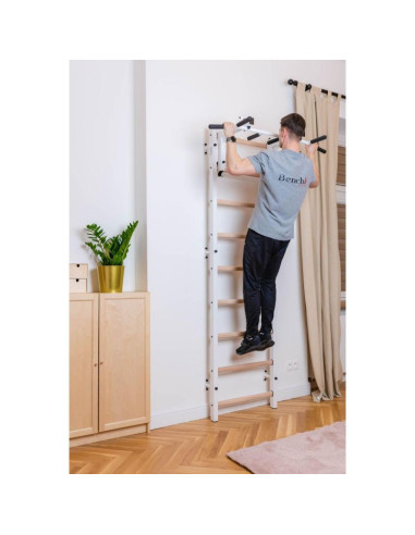 Drabinka gimnastyczna z regulowanym metalowym drążkiem 731w benchk