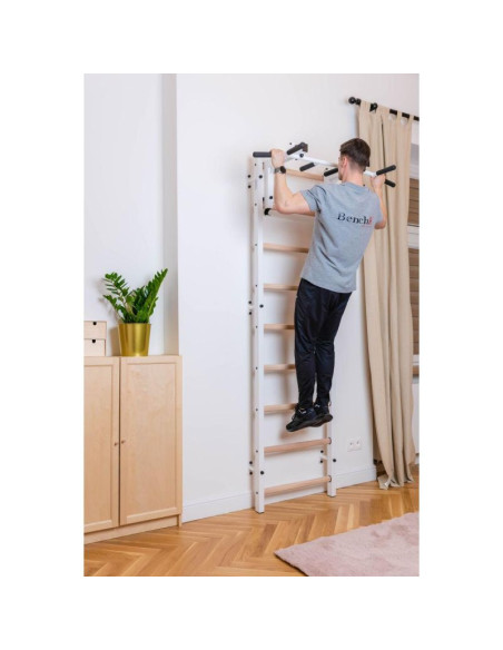 Drabinka gimnastyczna z regulowanym metalowym drążkiem 731w benchk
