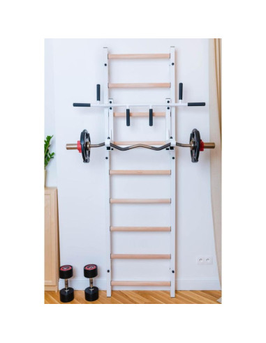 Drabinka gimnastyczna z regulowanym metalowym drążkiem 731w benchk