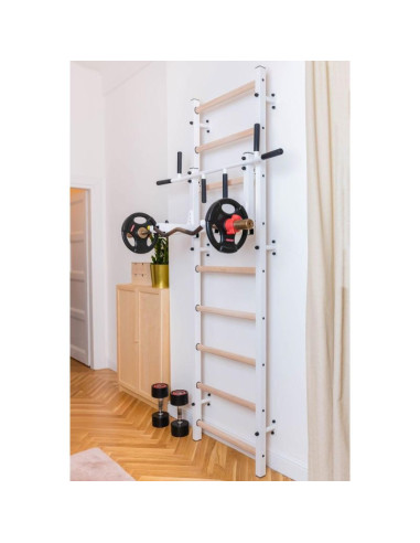 Drabinka gimnastyczna z regulowanym metalowym drążkiem 731w benchk