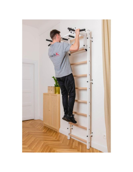 Drabinka gimnastyczna z regulowanym metalowym drążkiem 731w benchk