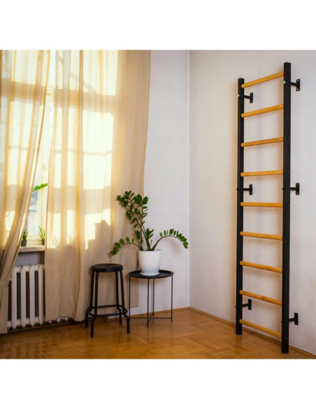 Drabinka gimnastyczna z regulowanym metalowym drążkiem 731b benchk