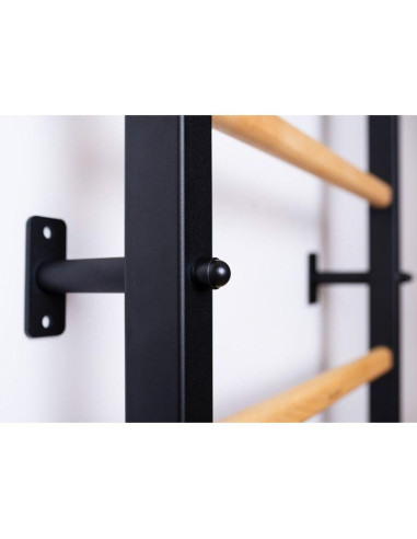 Drabinka gimnastyczna drewniano metalowa z drewnianym drążkiem i akcesoriami benchk 221b a076