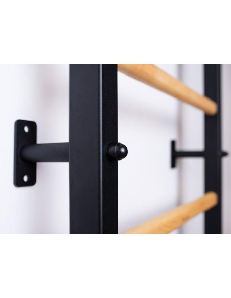 Drabinka gimnastyczna drewniano metalowa z drewnianym drążkiem i akcesoriami benchk 221b a076