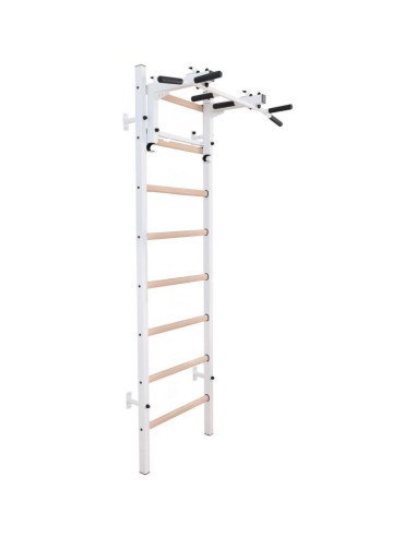 Drabinka gimnastyczna drewniano metalowa z drążkiem benchk 231w