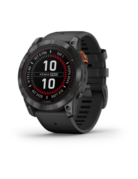 Zegarek sportowy garmin fenix 7x pro solar edition slate grey / black band