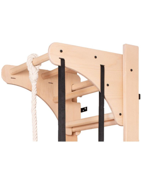 Drabinka z drewnianym drążkiem i akcesoriami benchk 111+a204