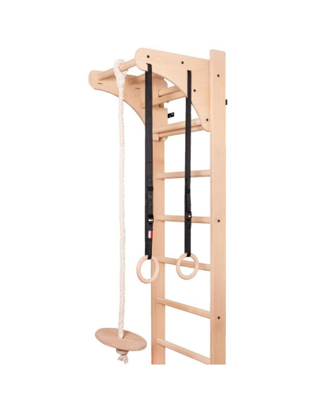 Drabinka z drewnianym drążkiem i akcesoriami benchk 111+a204