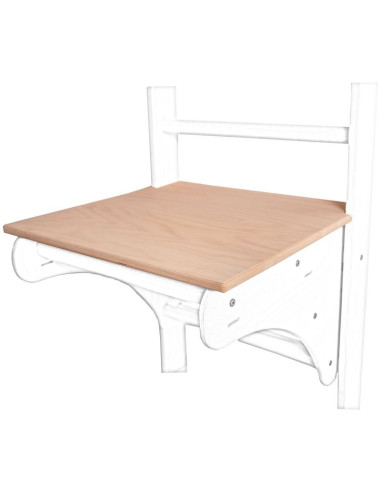 Drabinka z drewnianym do podciągania z biurkiem benchk 112