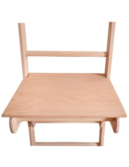 Drabinka z drewnianym do podciągania z biurkiem benchk 112