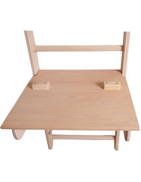 Drabinka z drewnianym do podciągania z biurkiem benchk 112