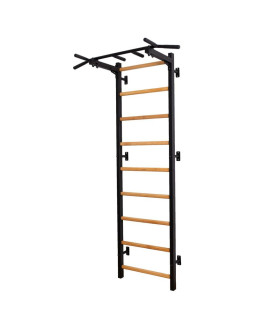 Drabinka gimnastyczna drewniano metalowa z metalowym drążkiem benchk 721b