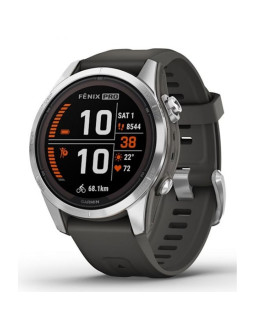 Zegarek sportowy garmin fenix 7s pro solar silver ss grapphite