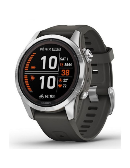 Zegarek sportowy garmin fenix 7s pro solar silver ss grapphite