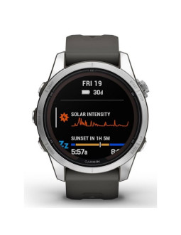 Zegarek sportowy garmin fenix 7s pro solar silver ss grapphite 2