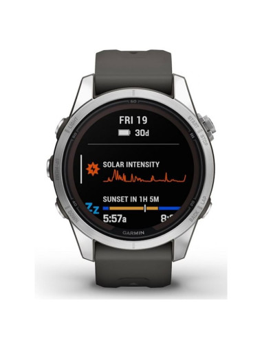 Zegarek sportowy garmin fenix 7s pro solar silver ss grapphite