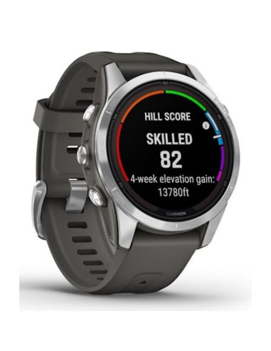 Zegarek sportowy garmin fenix 7s pro solar silver ss grapphite