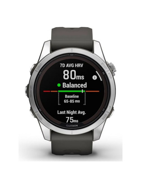 Zegarek sportowy garmin fenix 7s pro solar silver ss grapphite
