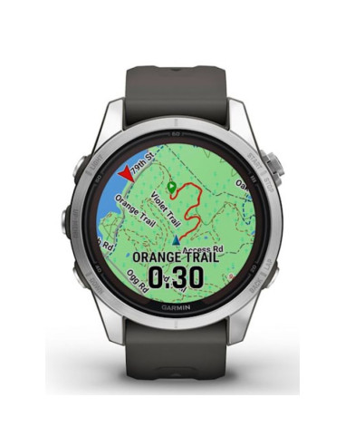 Zegarek sportowy garmin fenix 7s pro solar silver ss grapphite