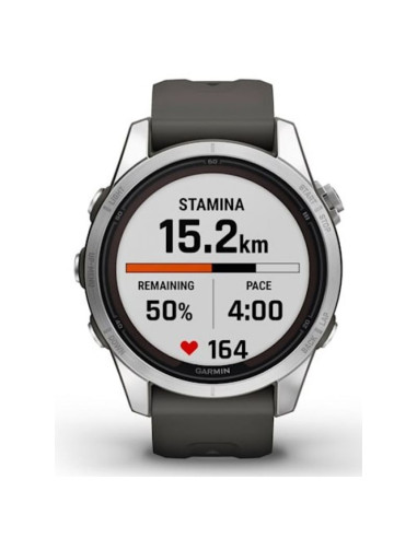 Zegarek sportowy garmin fenix 7s pro solar silver ss grapphite