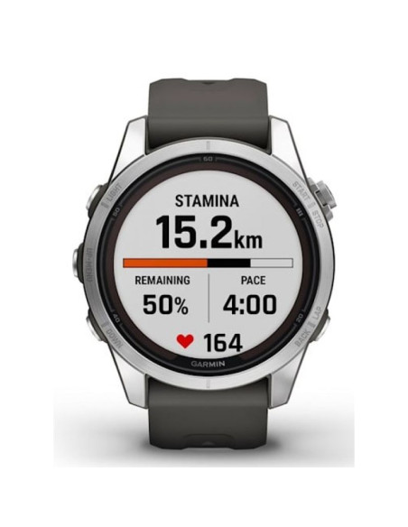 Zegarek sportowy garmin fenix 7s pro solar silver ss grapphite