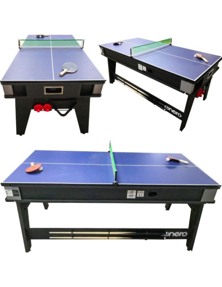 Stół do multigier 4w1 bilard tenis stołowy cymbergaj stół jadalny 189x94,1x81,3cm enero