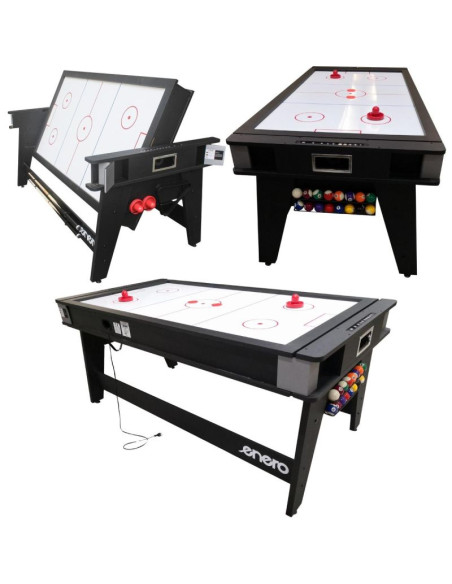 Stół do multigier 4w1 bilard tenis stołowy cymbergaj stół jadalny 189x94,1x81,3cm enero