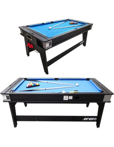 Stół do multigier 4w1 bilard tenis stołowy cymbergaj stół jadalny 189x94,1x81,3cm enero