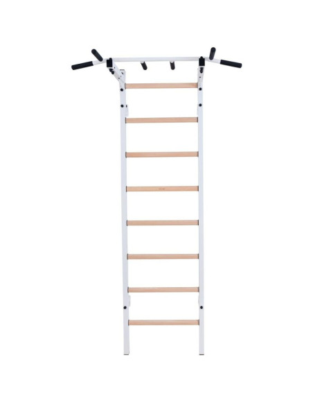 Drabinka gimnastyczna drewniano metalowa z drążkiem benchk 221w
