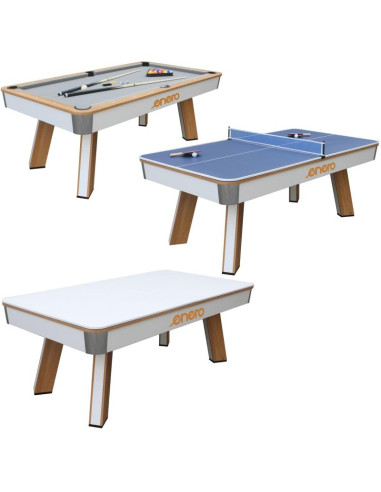 Stół do multigier 3w1 bilard tenis stołowy stół jadalny uniwersalny 213.4x111.8x81.2cm enero