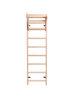 Drabinka z drewnianym drążkiem do podciągania benchk 111