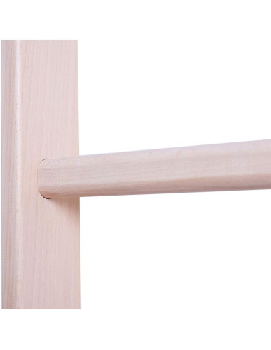 Drabinka z drewnianym drążkiem do podciągania benchk 111