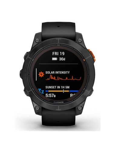 Zegarek sportowy garmin fenix 7 pro solar edition slate grey / black band