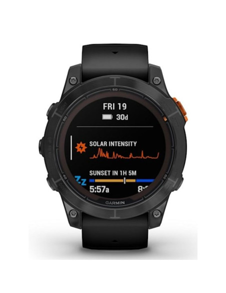 Zegarek sportowy garmin fenix 7 pro solar edition slate grey / black band